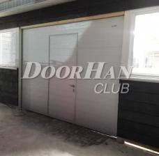 Секционные гаражные ворота с калиткой, фото 9